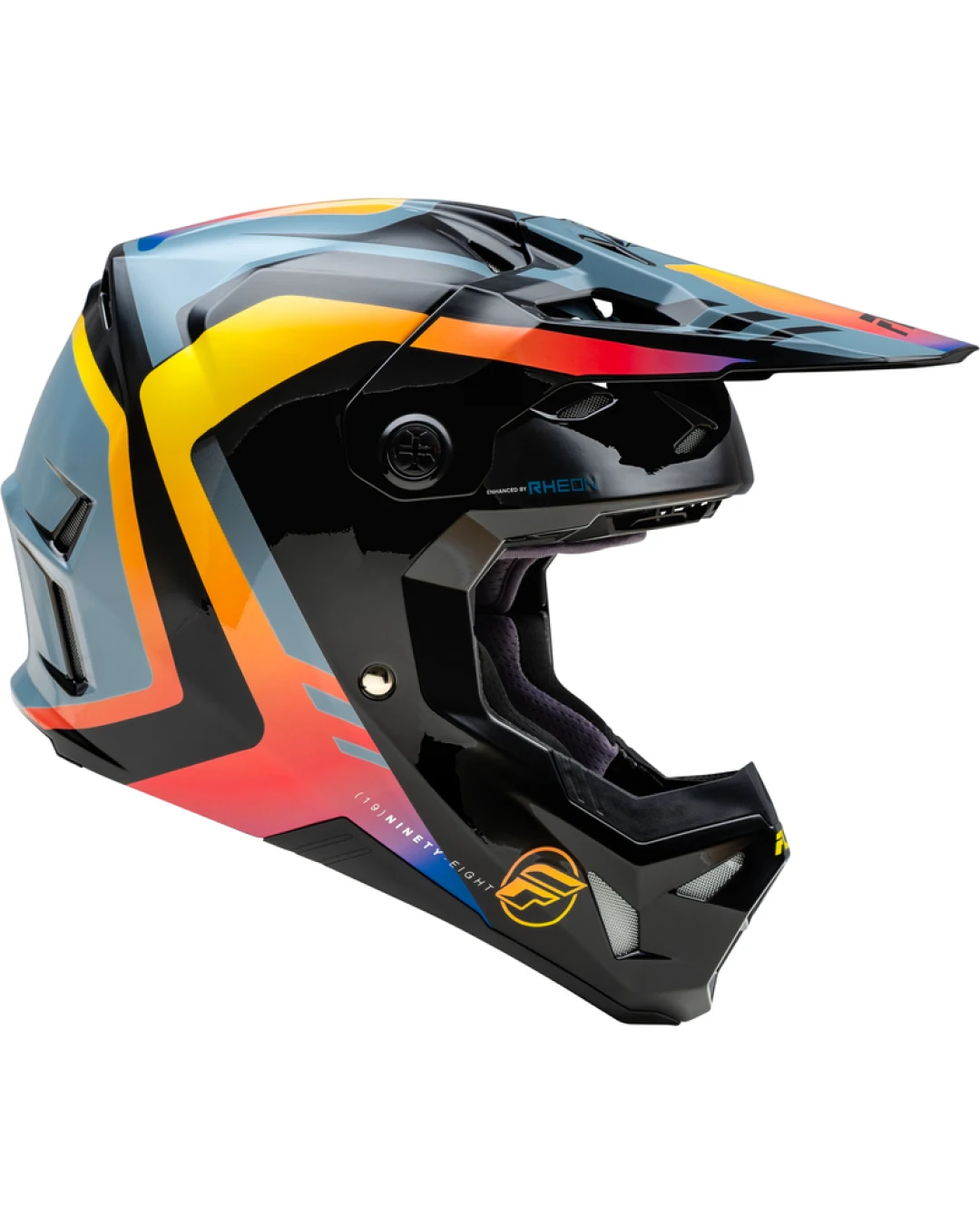 Мотокрос каска FLY RACING Formula CP Krypton - Grey/Black/Electric Fade