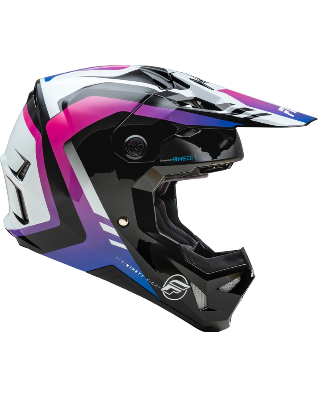 Мотокрос каска FLY RACING Formula CP Krypton - White/Black/Purple