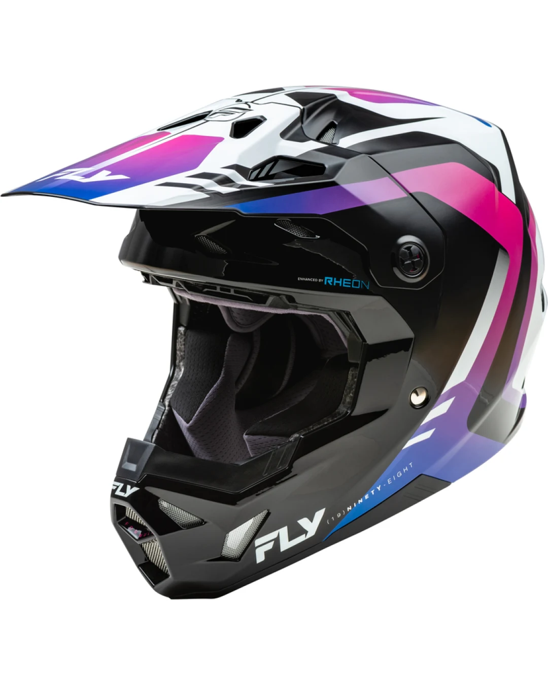 Мотокрос каска FLY RACING Formula CP Krypton - White/Black/Purple