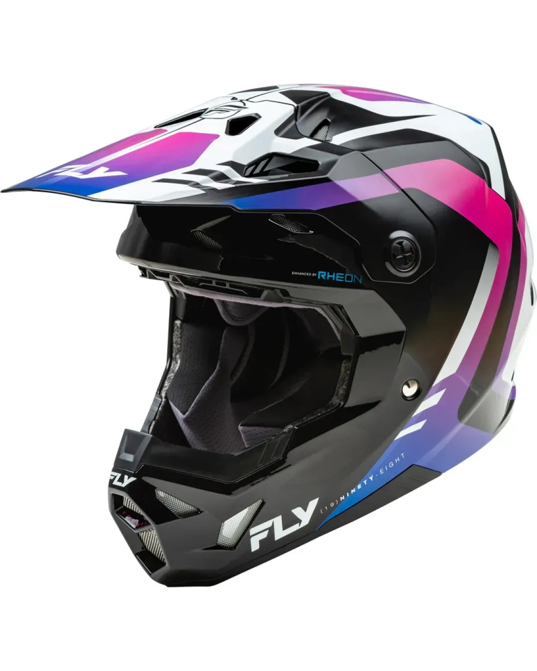 Мотокрос каска FLY RACING Formula CP Krypton - White/Black/Purple