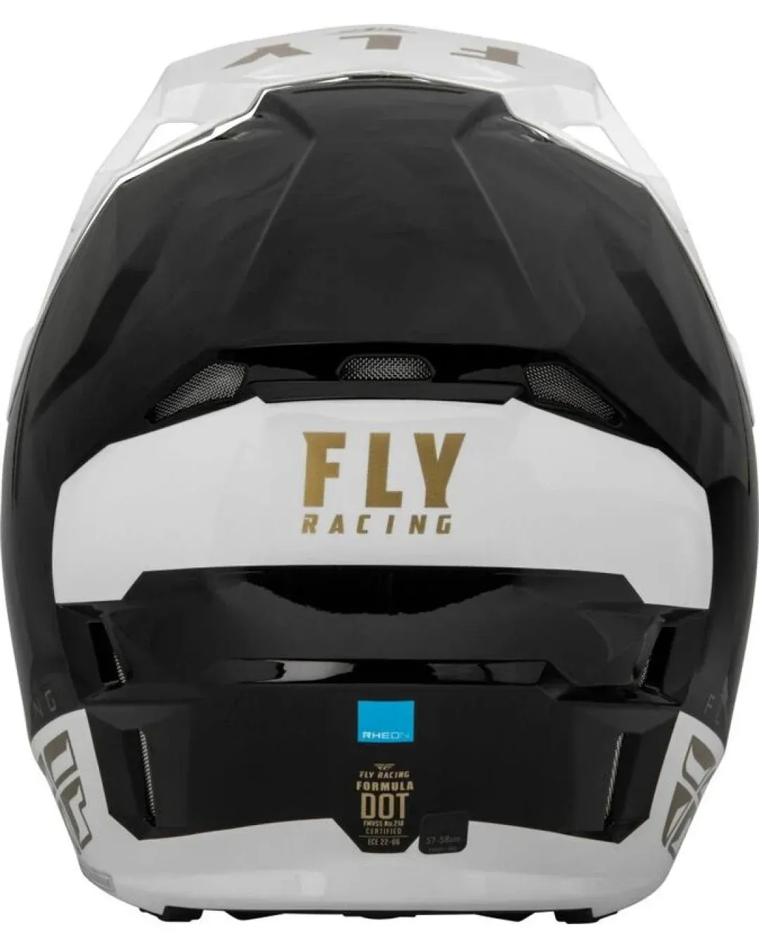 Мотокрос каска FLY RACING Formula CP Slant- Black/White/Gold