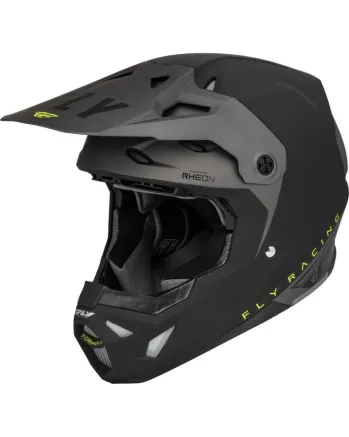Мотокрос каска FLY RACING Formula CP Slant- Matte Black/Grey/Hi-Vis