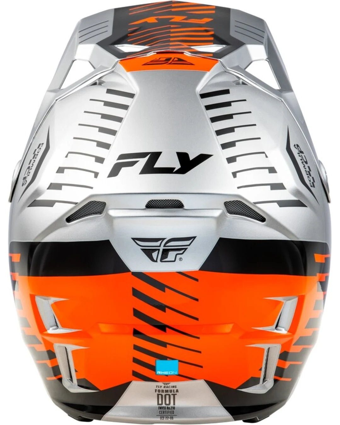 Мотокрос каска FLY RACING Formula CP Slice - Grey/Orange/Black 2025
