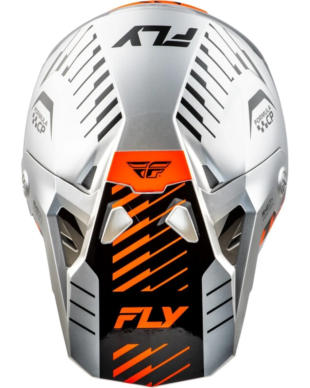 Мотокрос каска FLY RACING Formula CP Slice - Grey/Orange/Black 2025