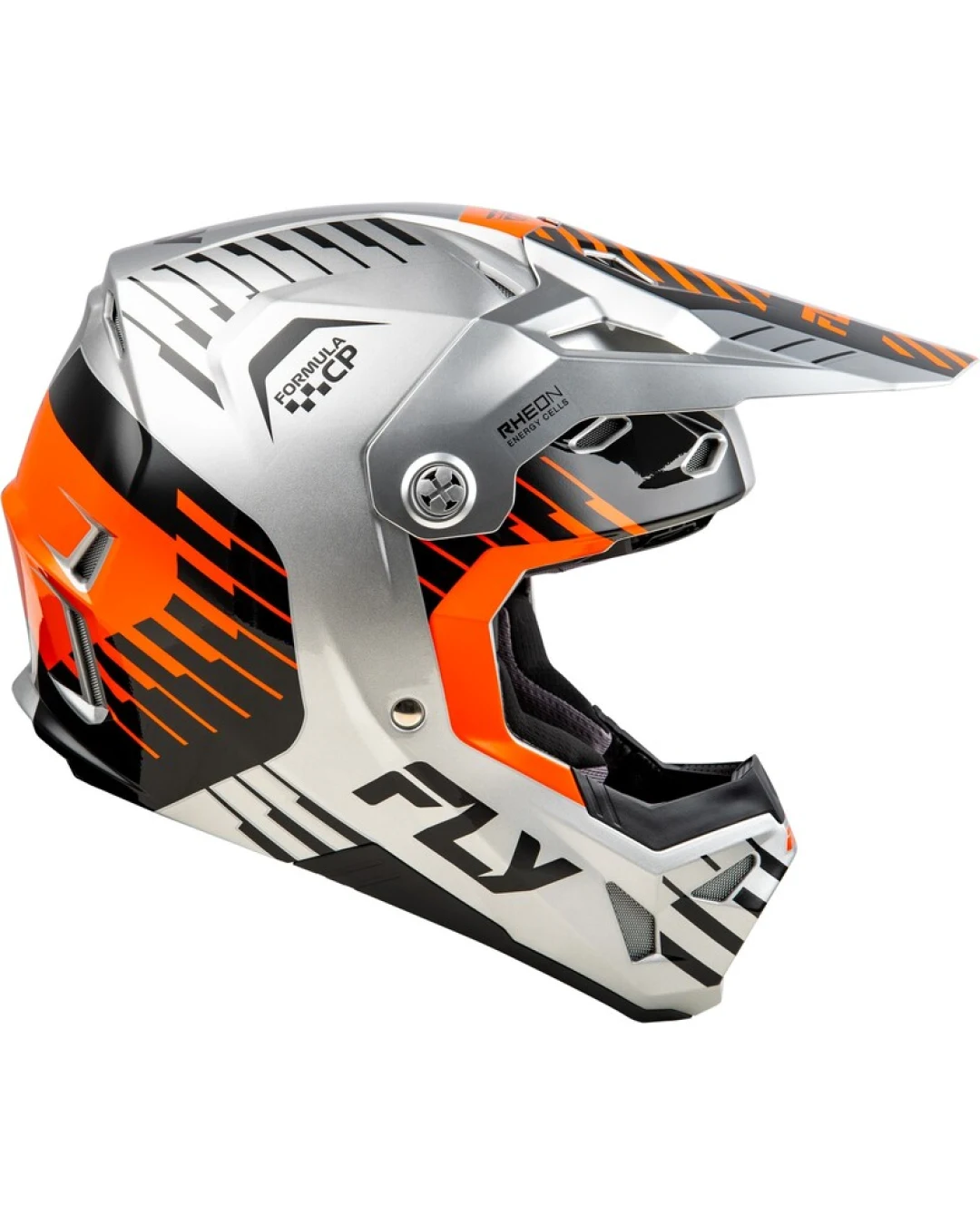 Мотокрос каска FLY RACING Formula CP Slice - Grey/Orange/Black 2025