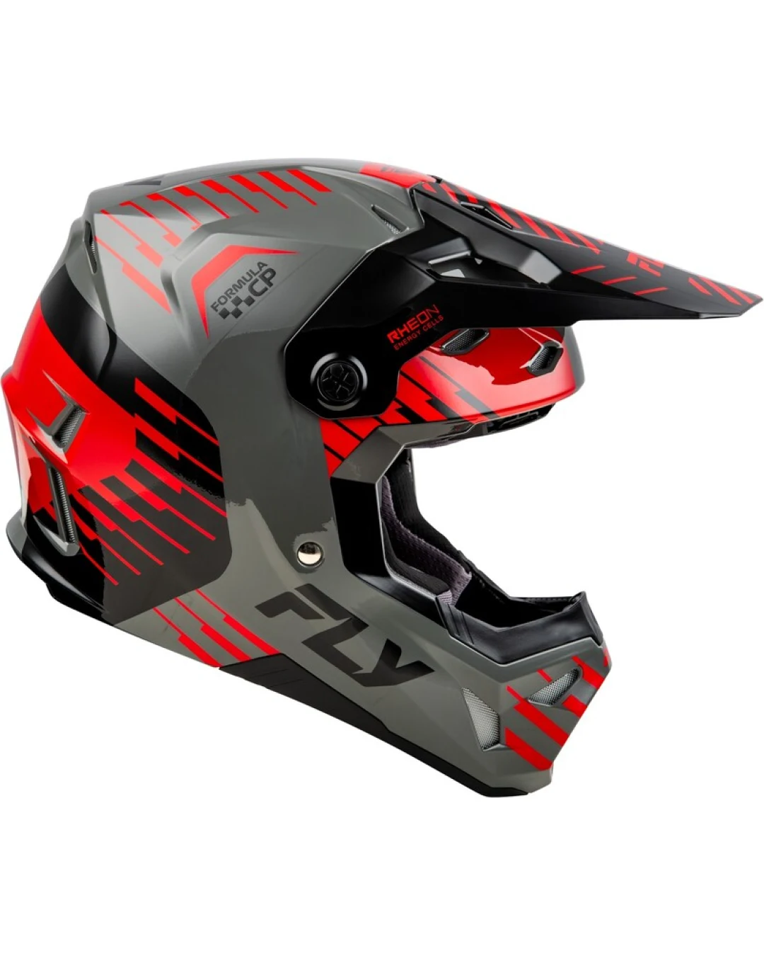 Мотокрос каска FLY RACING Formula CP Slice - Grey/Red/Black 2025