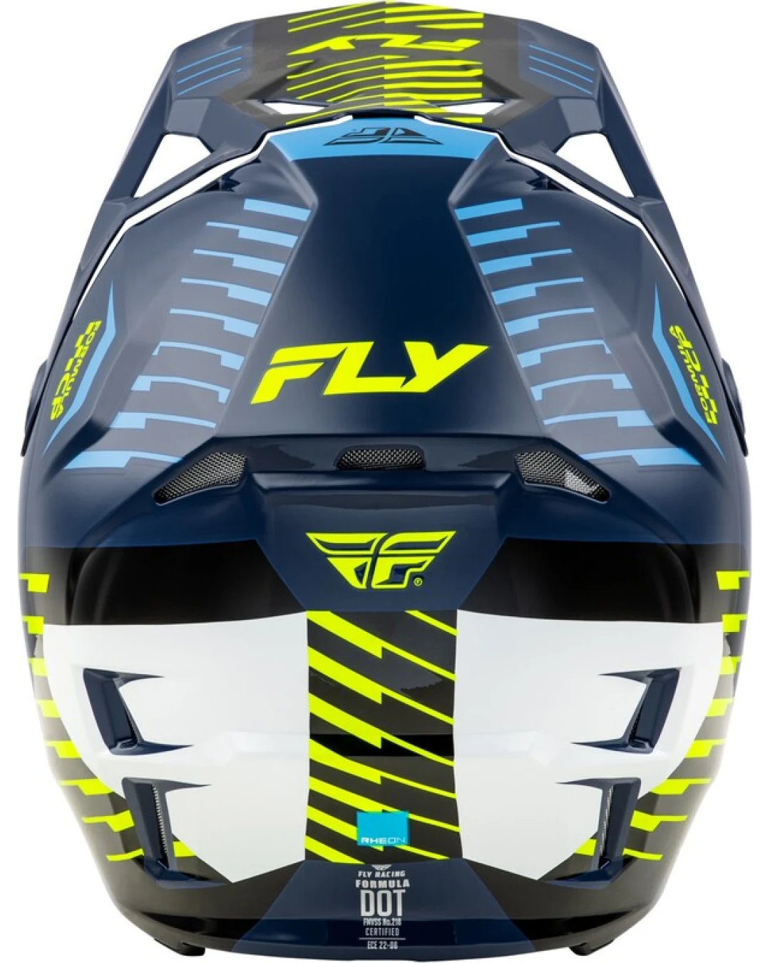 Мотокрос каска FLY RACING Formula CP Slice - Navy/Hi-Vis/White 2025