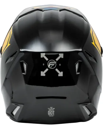 Мотокрос каска FLY RACING Formula Kinetic Menace - Black/Sunrise