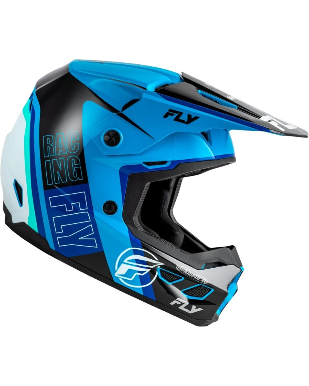 Мотокрос каска FLY RACING Formula Kinetic Rally-Blue/Black/White 2025