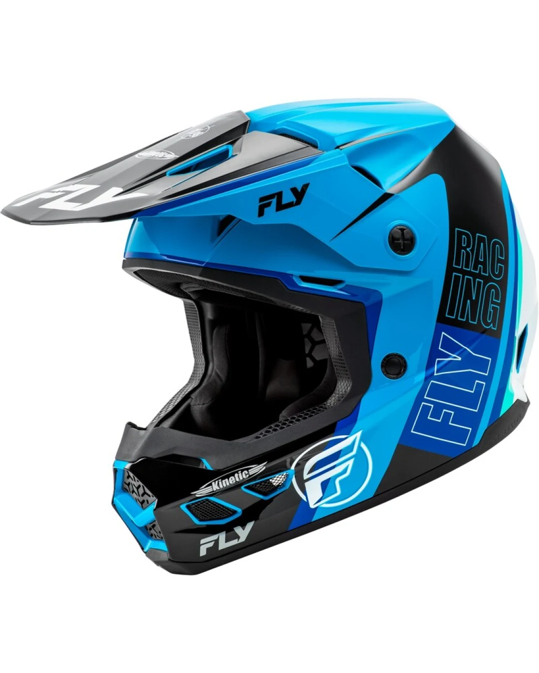 Мотокрос каска FLY RACING Formula Kinetic Rally-Blue/Black/White 2025