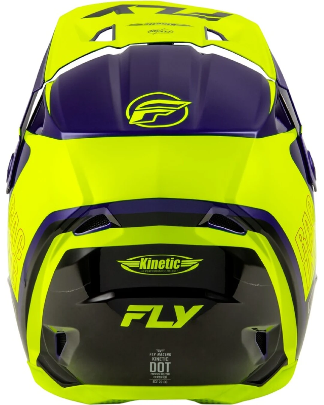 Мотокрос каска FLY RACING Formula Kinetic Rally-Hi-Vis/Blue/Black 2025