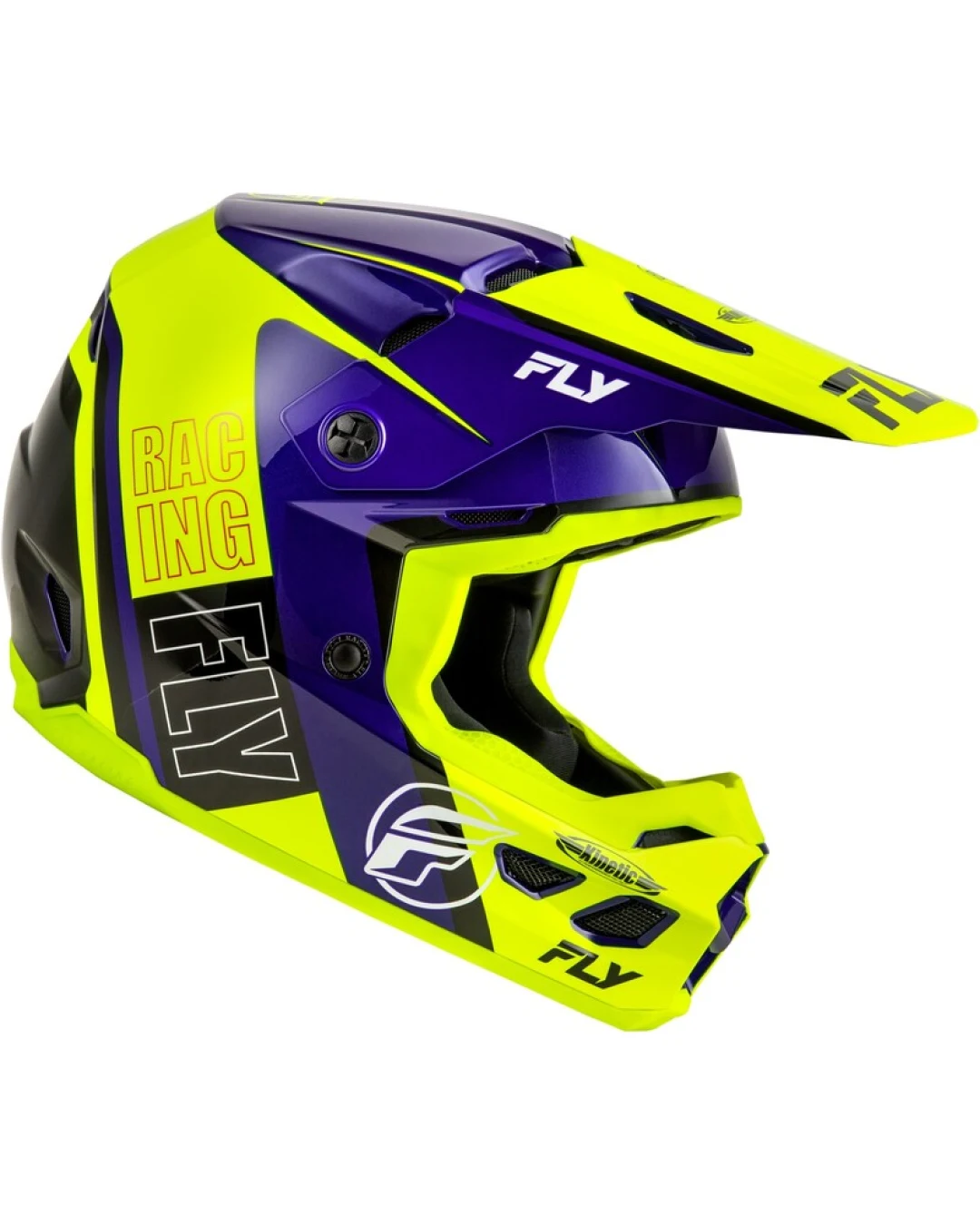 Мотокрос каска FLY RACING Formula Kinetic Rally-Hi-Vis/Blue/Black 2025