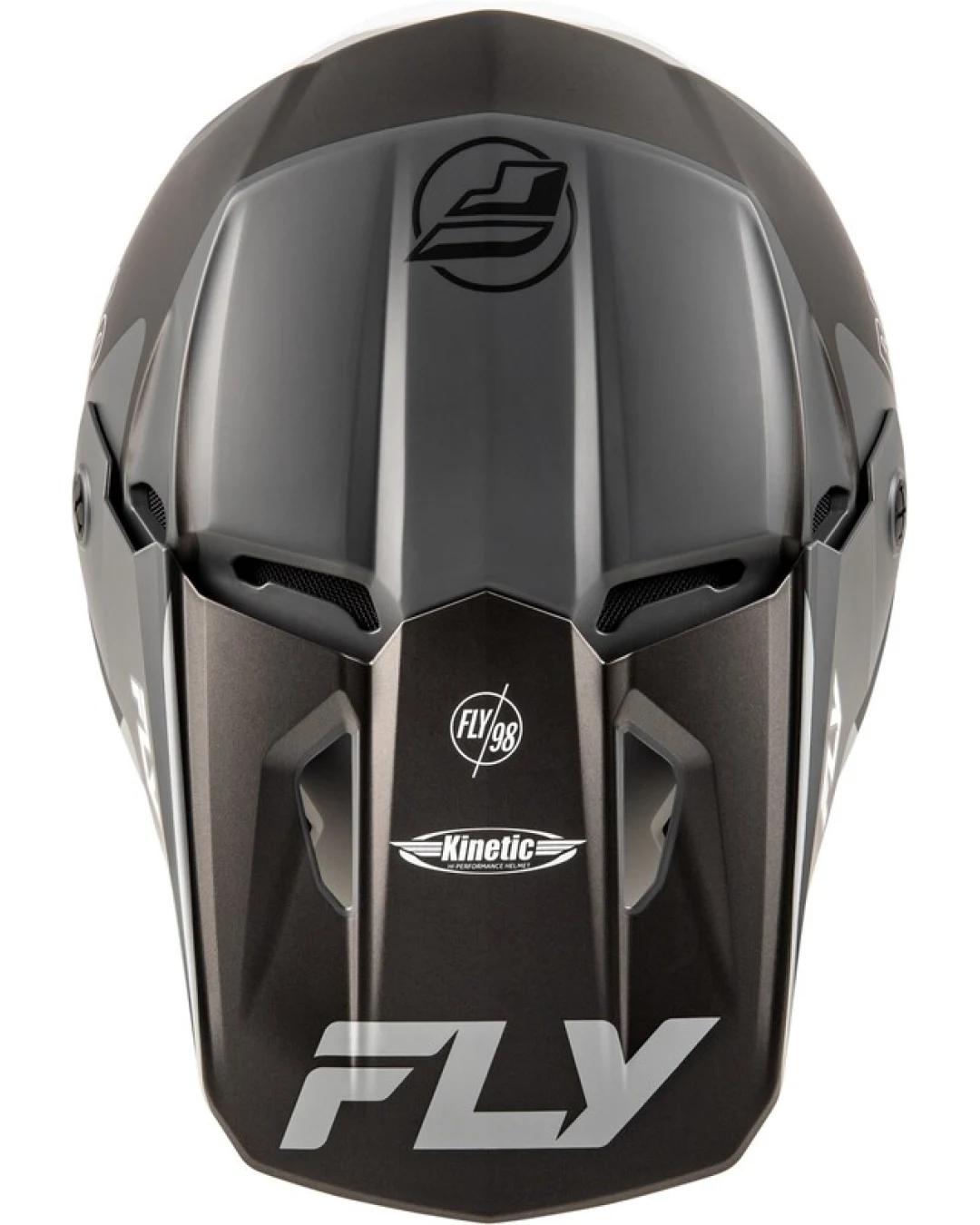 Мотокрос каска FLY RACING Formula Kinetic Rally-Matte Grey/Black/White 2025