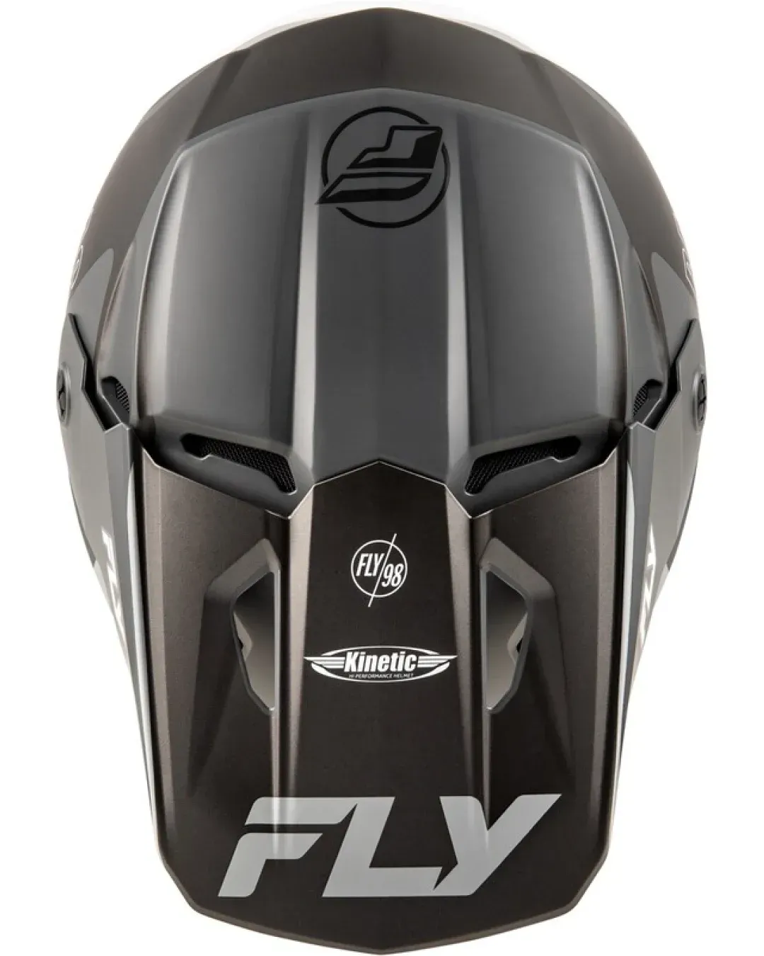 Мотокрос каска FLY RACING Formula Kinetic Rally-Matte Grey/Black/White 2025