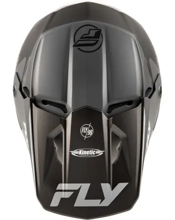 Мотокрос каска FLY RACING Formula Kinetic Rally-Matte Grey/Black/White 2025