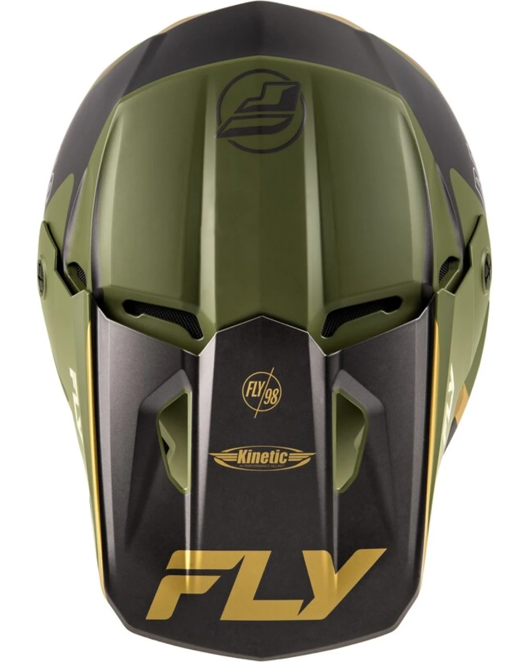 Мотокрос каска FLY RACING Formula Kinetic Rally-Matte Moss Grey/Khaki/Off-Whitee 2025