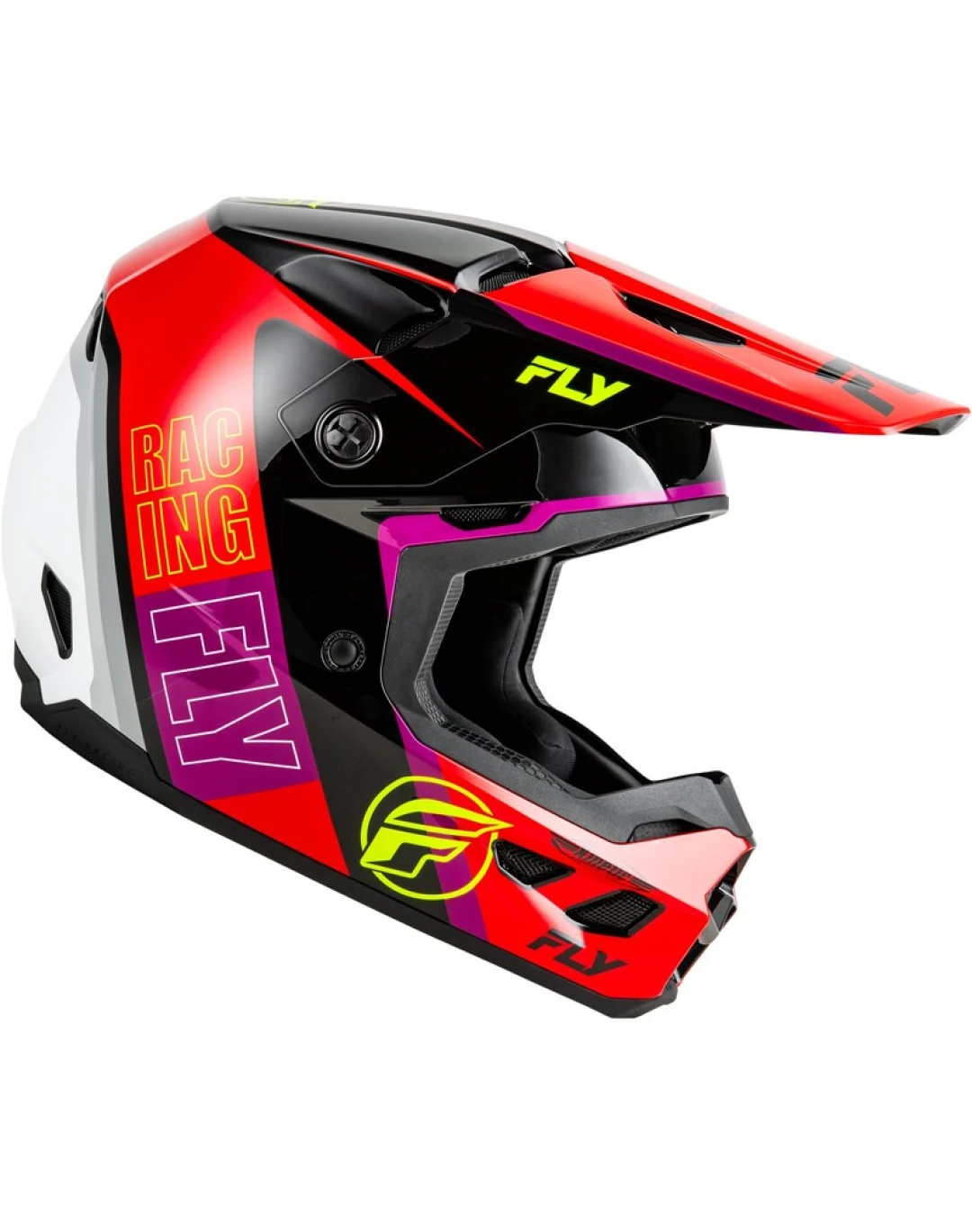 Мотокрос каска FLY RACING Formula Kinetic Rally-Red/Black/White 2025