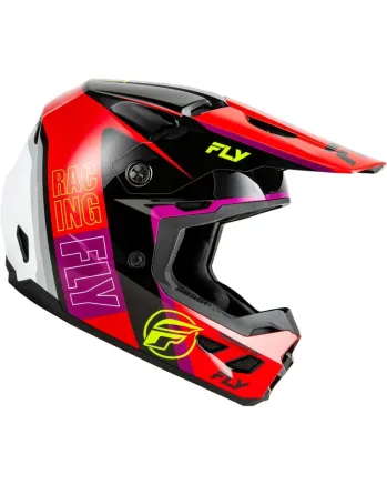Мотокрос каска FLY RACING Formula Kinetic Rally-Red/Black/White 2025