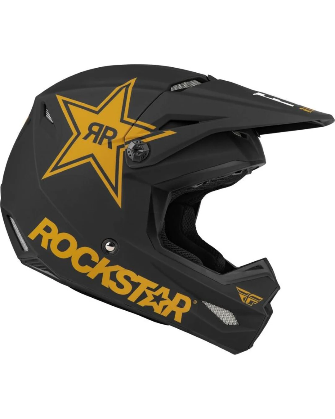 Мотокрос каска FLY RACING Formula Kinetic Rockstar - Matte Black/Gold