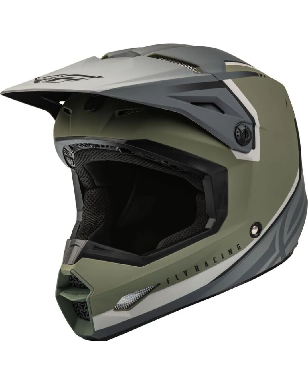 Мотокрос каска FLY RACING Formula Kinetic Vision-Olive Green/Grey