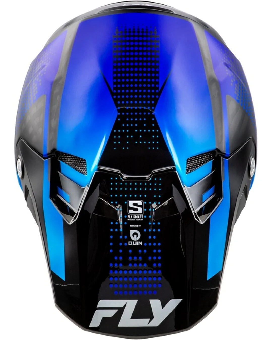 Мотокрос каска FLY RACING Formula S Carbon Protocol-Black Carbon/Blue 2025