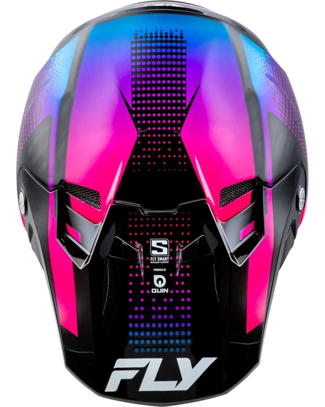 Мотокрос каска FLY RACING Formula S Carbon Protocol-Black Carbon/Blue/Pink 2025
