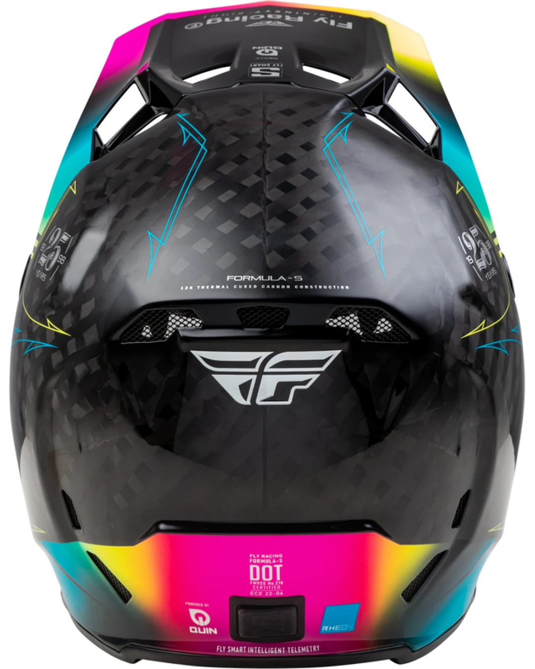 Мотокрос каска FLY RACING Formula Smart Carbon Legacy-Black/Blue/Fuschia