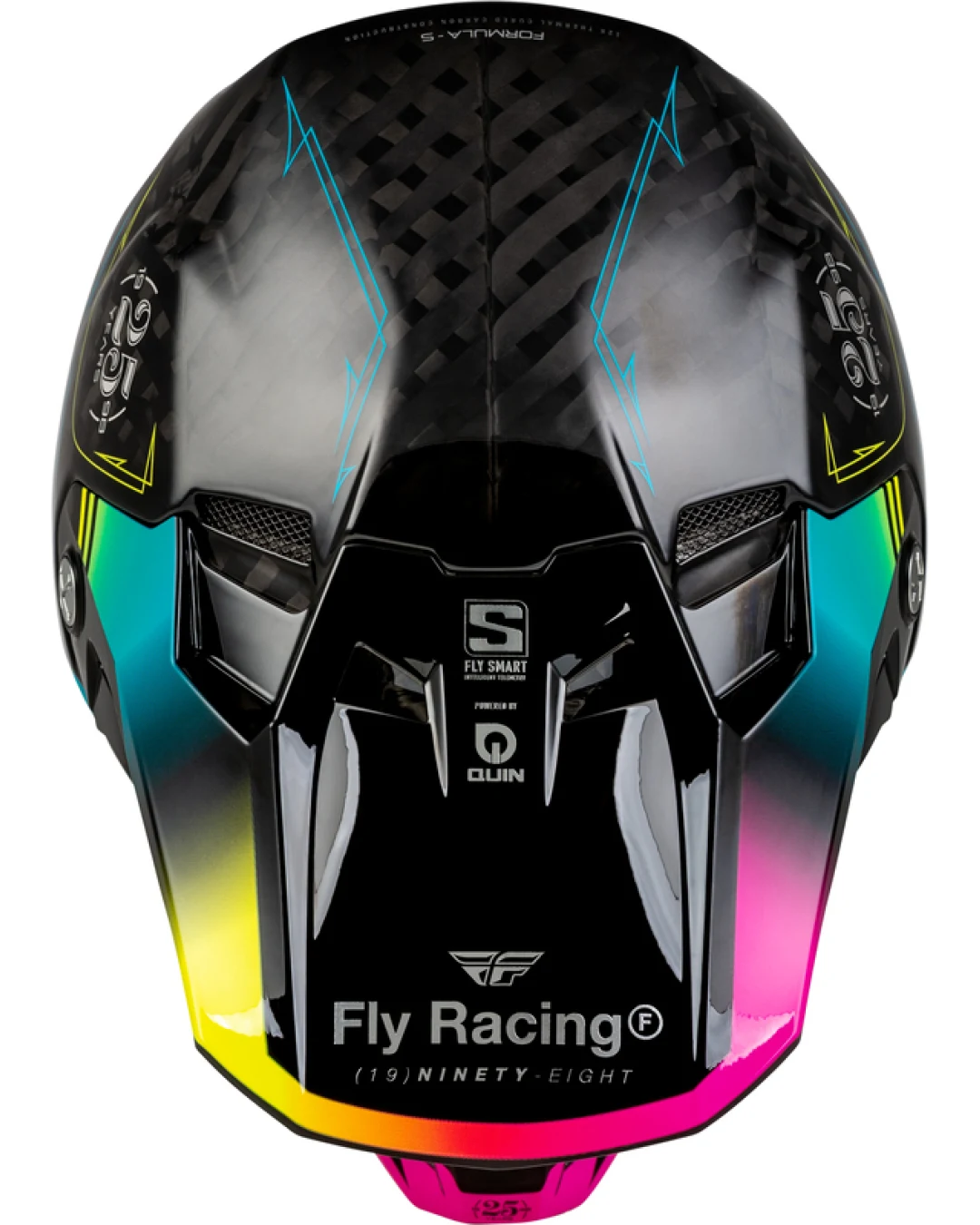 Мотокрос каска FLY RACING Formula Smart Carbon Legacy-Black/Blue/Fuschia