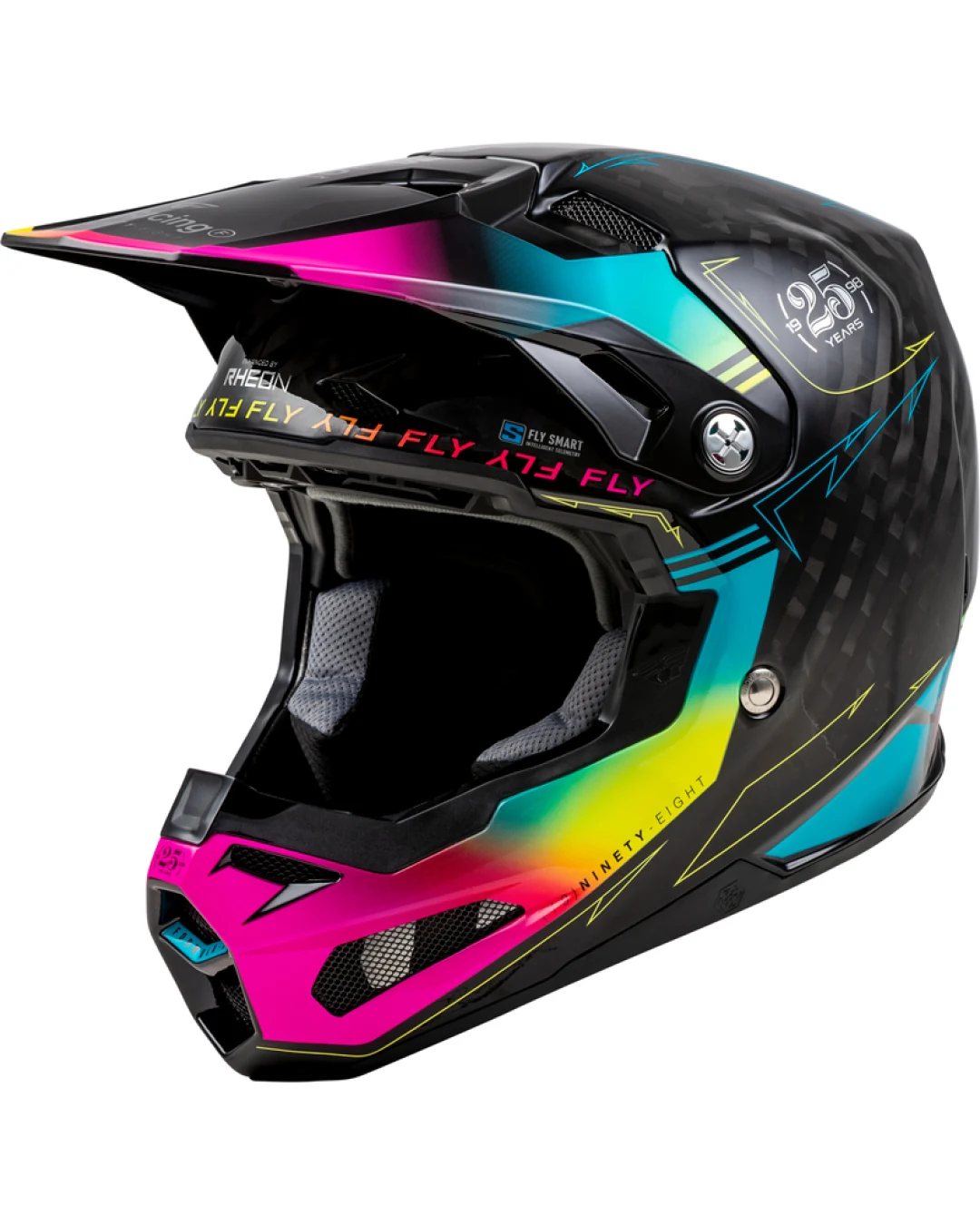 Мотокрос каска FLY RACING Formula Smart Carbon Legacy-Black/Blue/Fuschia