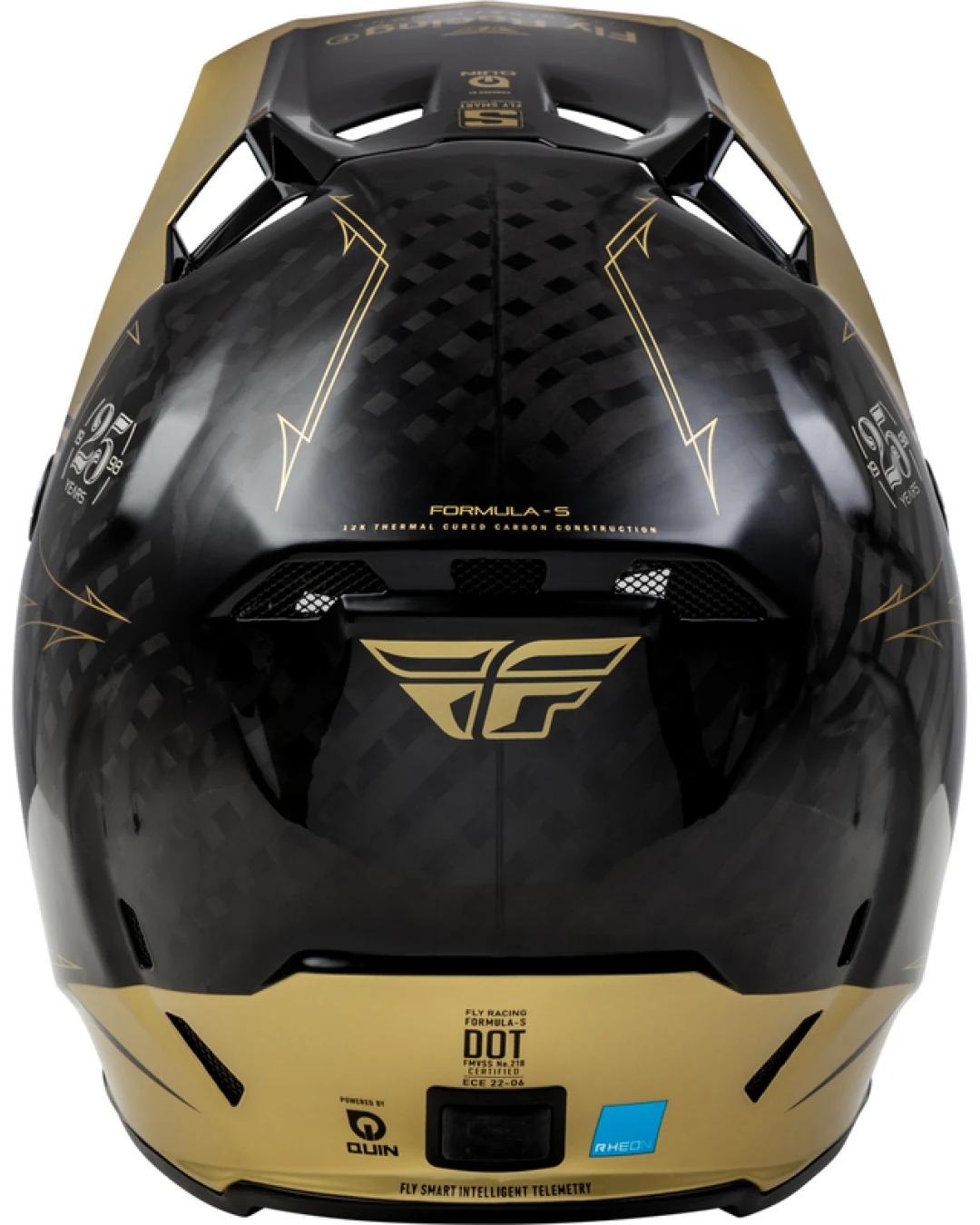 Мотокрос каска FLY RACING Formula Smart Carbon Legacy-Black/Gold