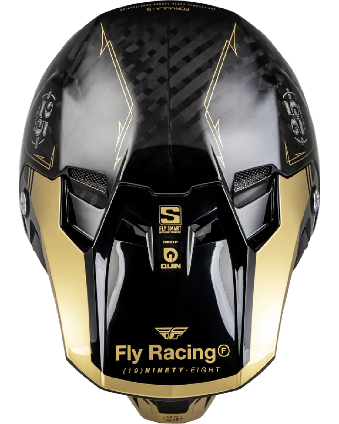 Мотокрос каска FLY RACING Formula Smart Carbon Legacy-Black/Gold