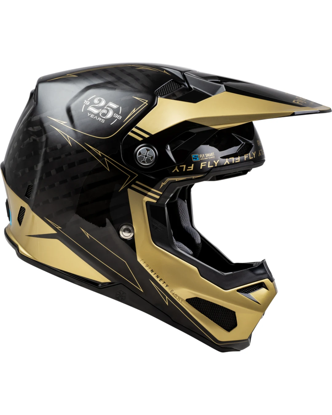 Мотокрос каска FLY RACING Formula Smart Carbon Legacy-Black/Gold