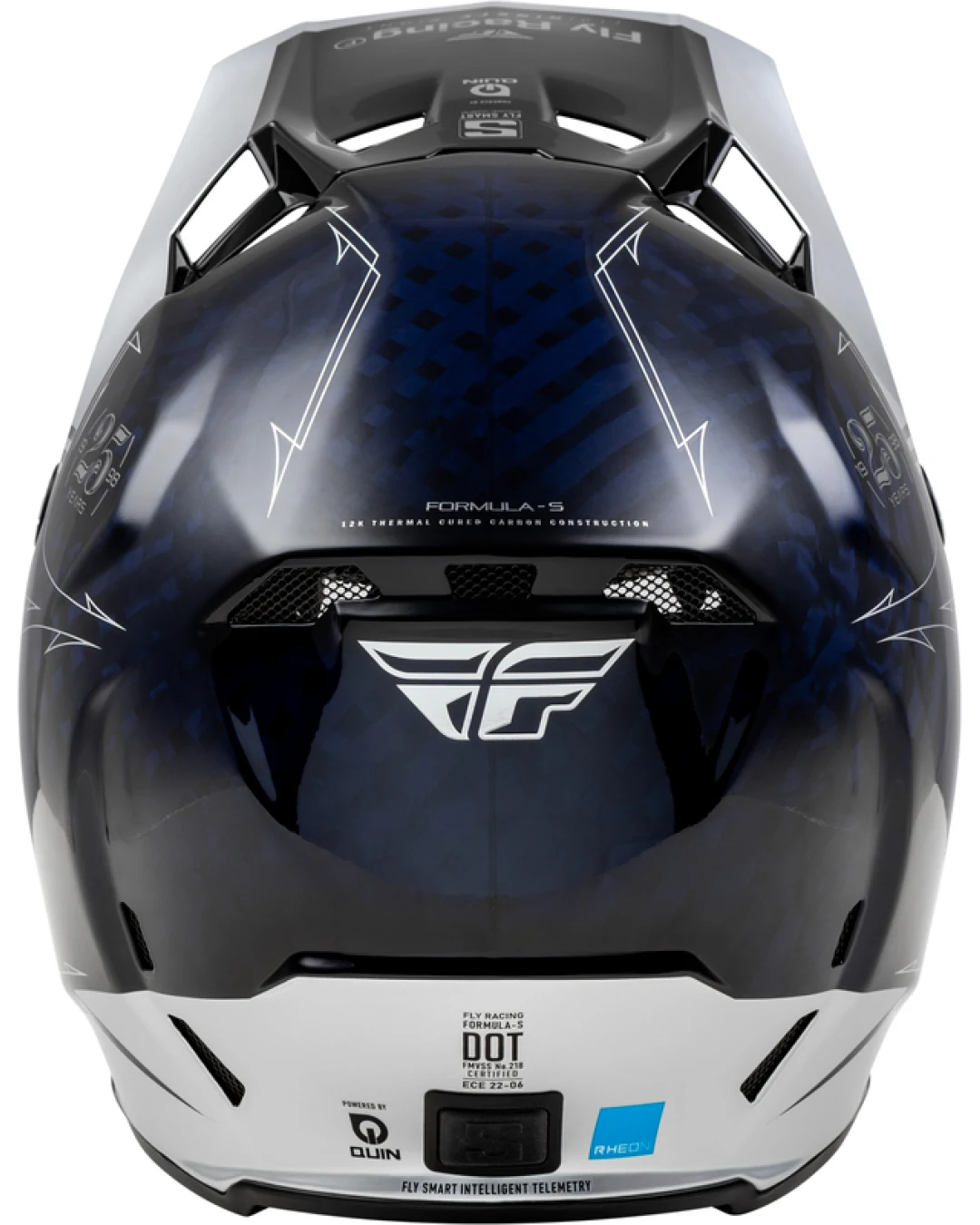 Мотокрос каска FLY RACING Formula Smart Carbon Legacy-Blue/Silver