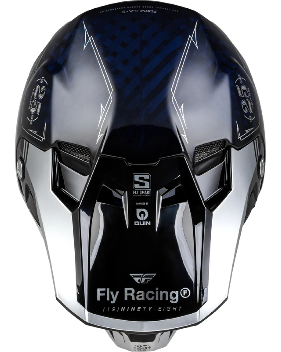 Мотокрос каска FLY RACING Formula Smart Carbon Legacy-Blue/Silver
