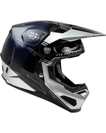 Мотокрос каска FLY RACING Formula Smart Carbon Legacy-Blue/Silver