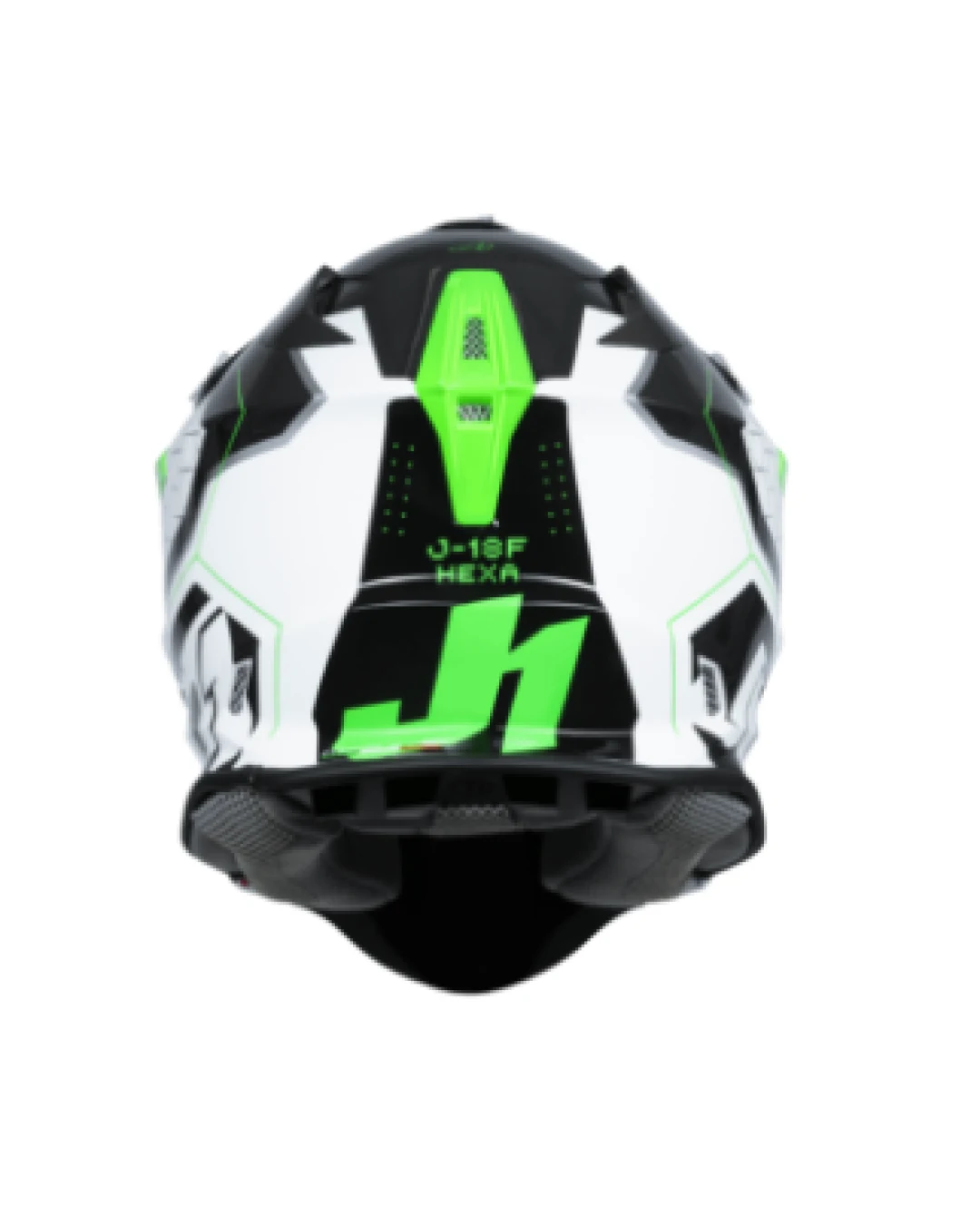 Mотокрос каска Just1 J-18 F Hexa Green Fluo/White/Titanium