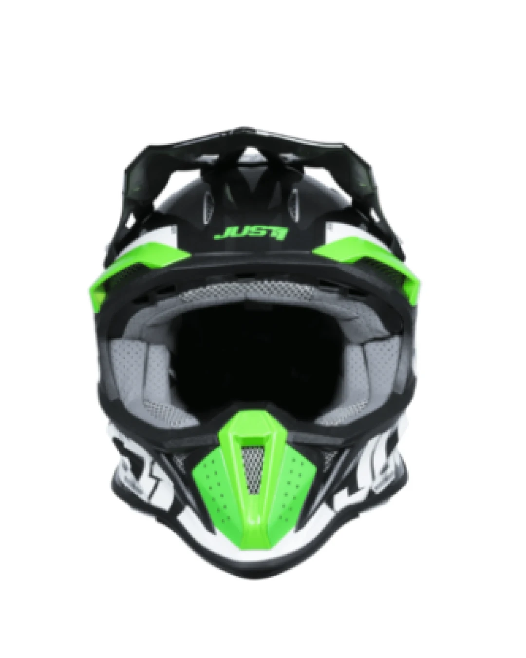 Mотокрос каска Just1 J-18 F Hexa Green Fluo/White/Titanium