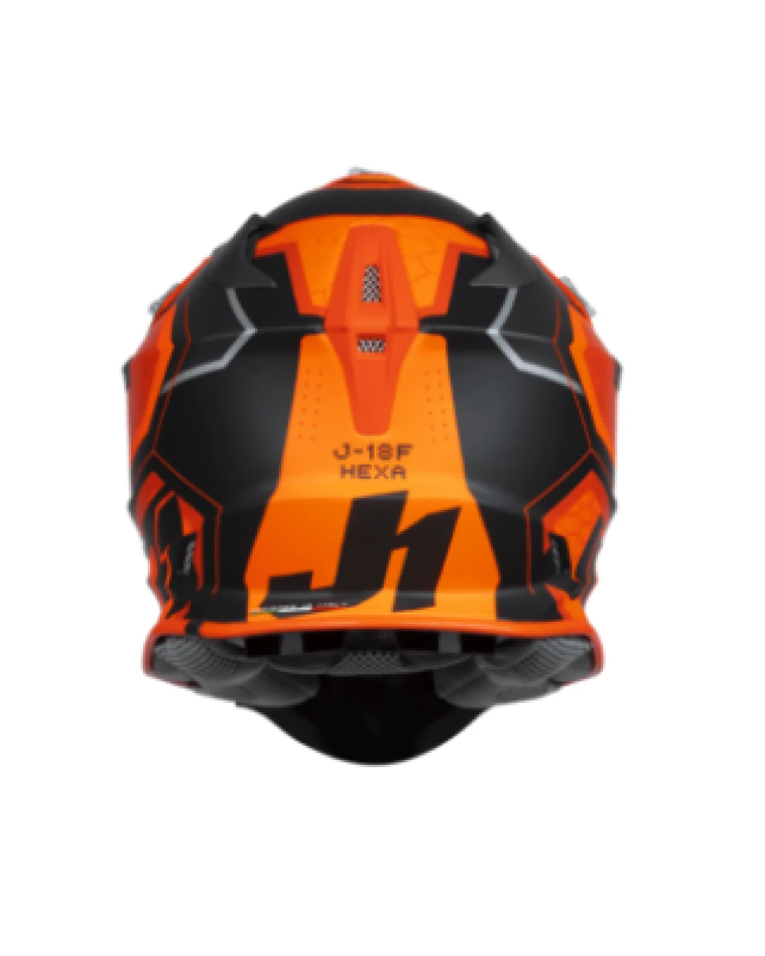Mотокрос каска Just1 J-18 F Hexa Orange/Titanium/Black