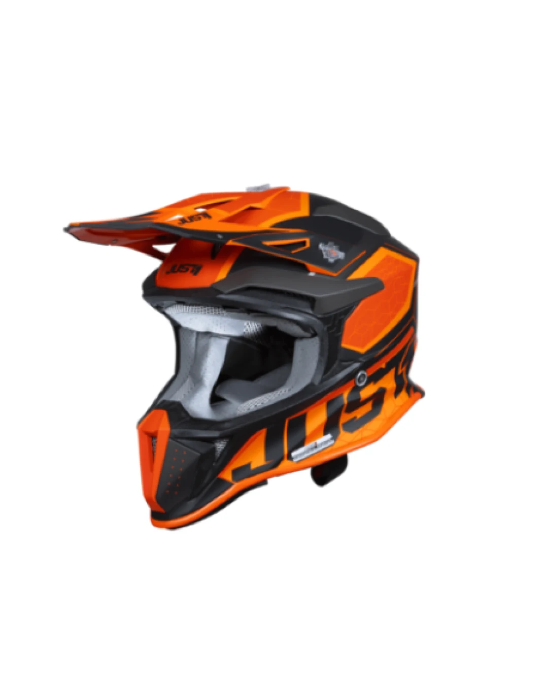 Mотокрос каска Just1 J-18 F Hexa Orange/Titanium/Black