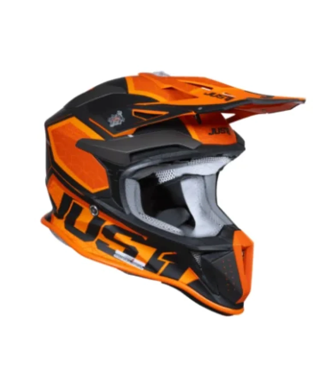 Mотокрос каска Just1 J-18 F Hexa Orange/Titanium/Black