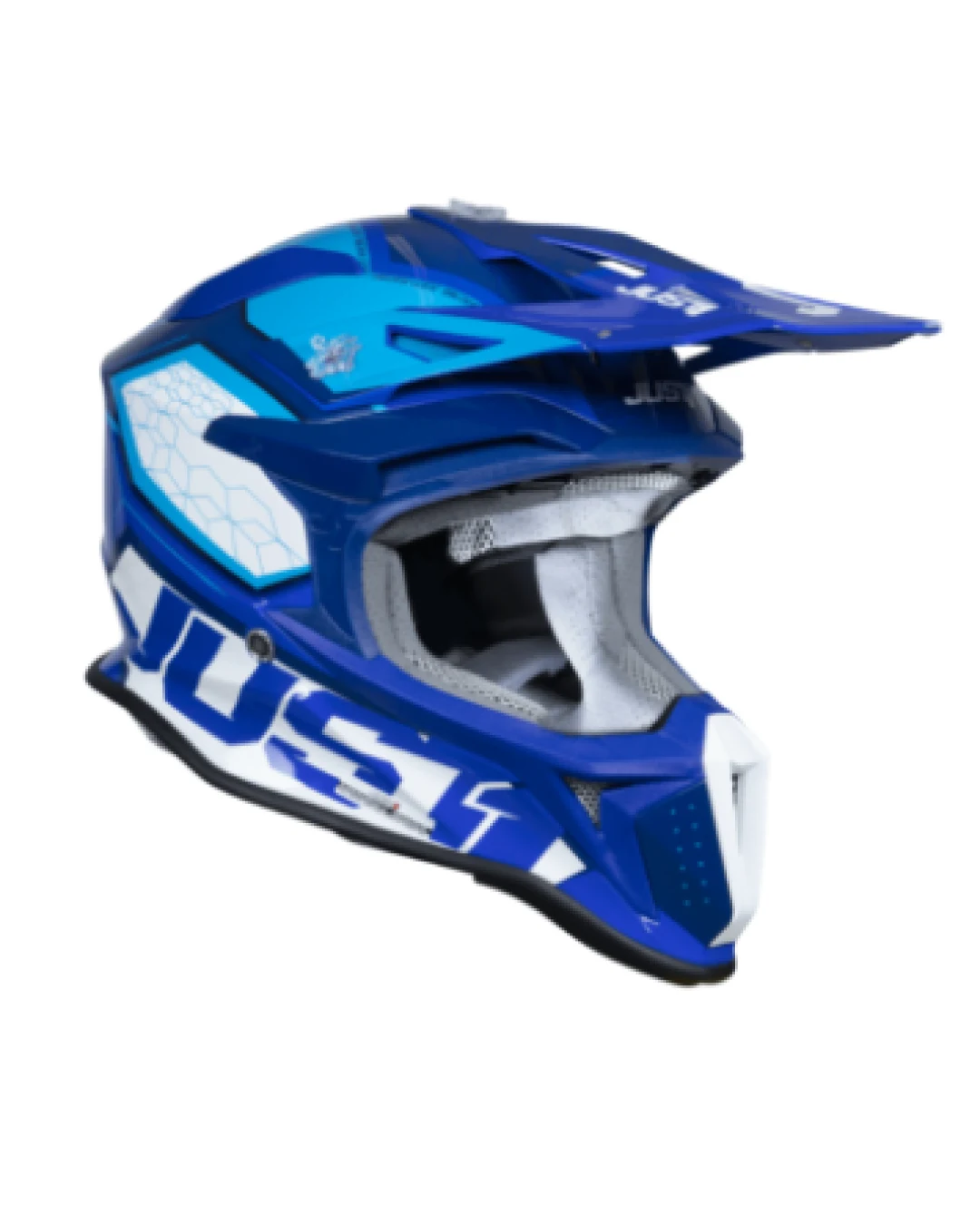 Mотокрос каска Just1 J-18 F Hexa White/Blue