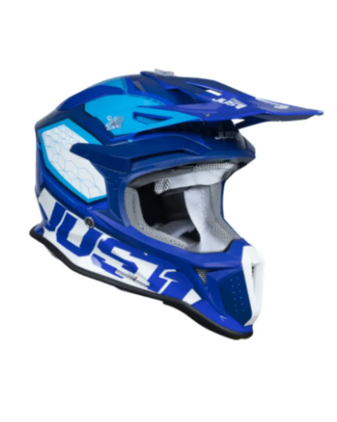 Mотокрос каска Just1 J-18 F Hexa White/Blue