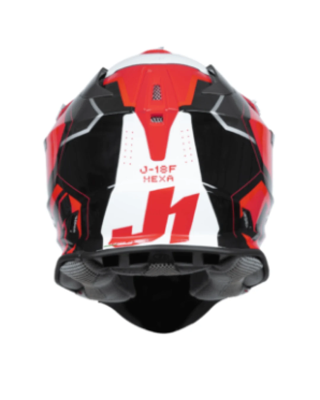 Mотокрос каска Just1 J-18 F Hexa White/Fluo Red/Black