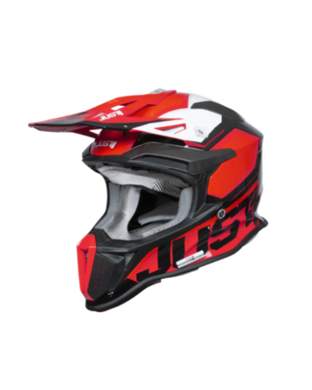 Mотокрос каска Just1 J-18 F Hexa White/Fluo Red/Black