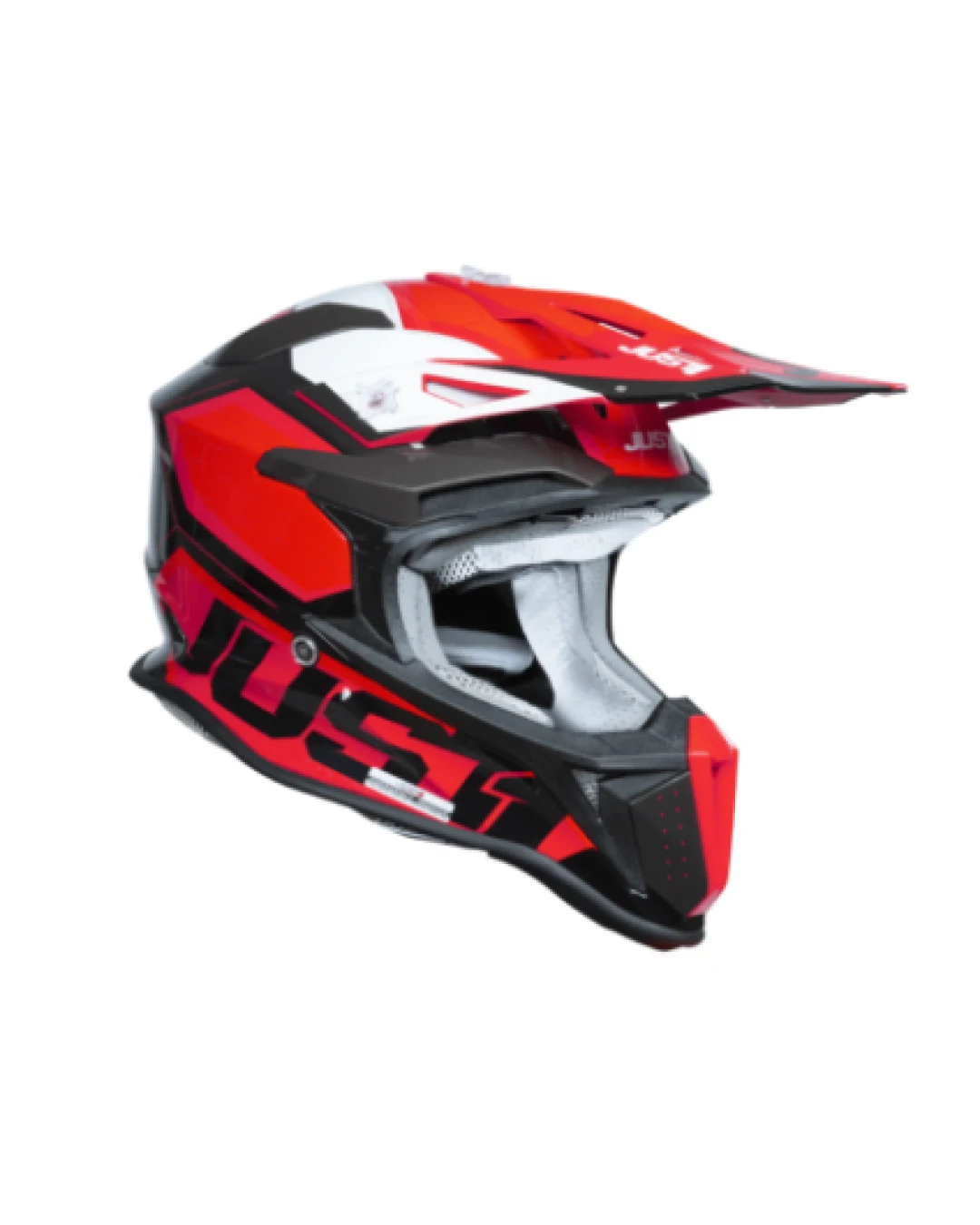 Mотокрос каска Just1 J-18 F Hexa White/Fluo Red/Black