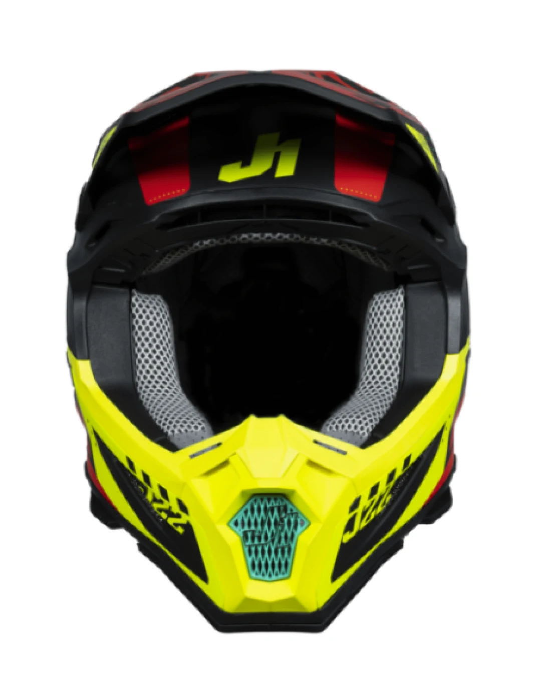 Mотокрос каска Just1 J-22 F Falcon Fluo Red/Yellow/Black
