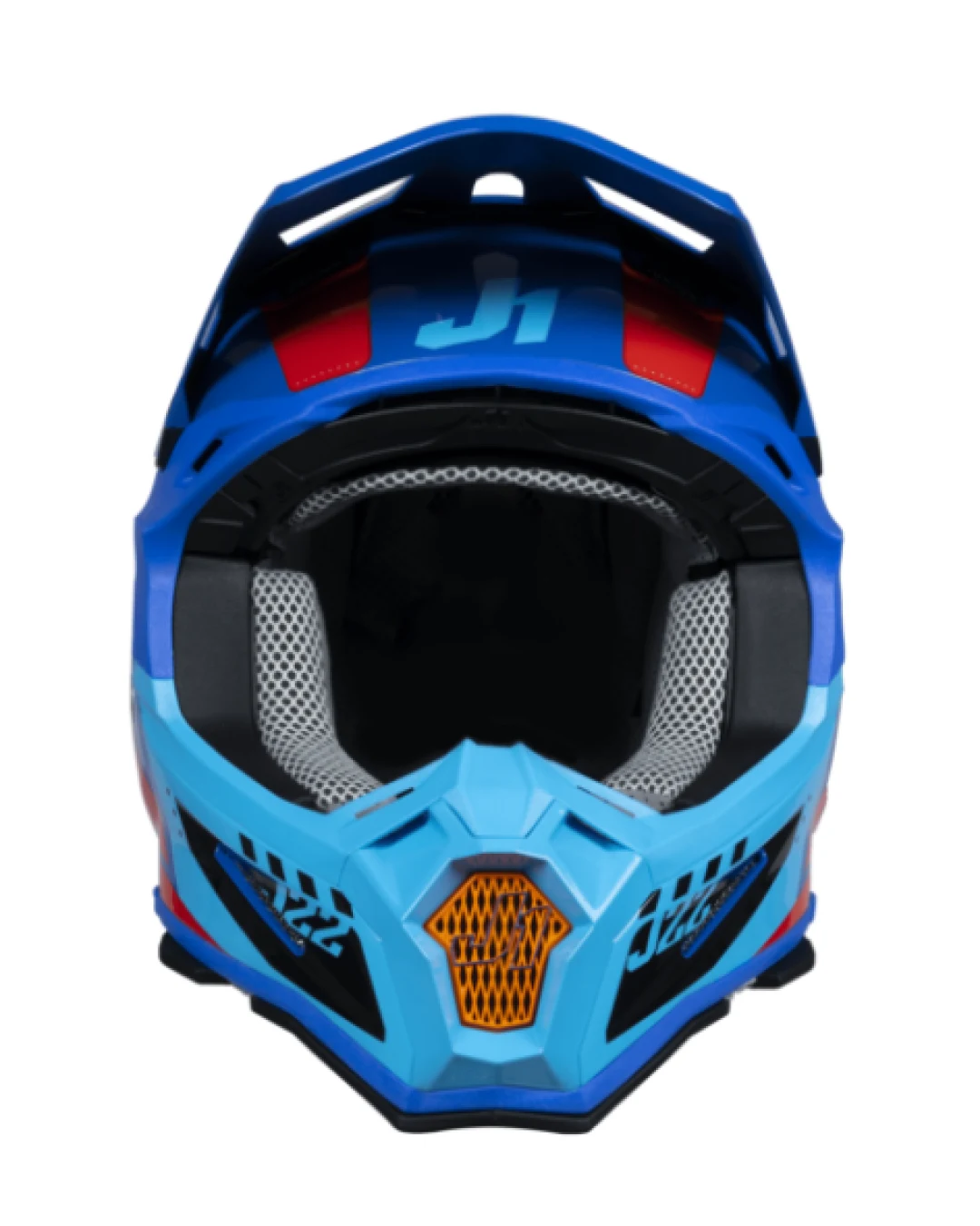 Mотокрос каска Just1 J-22 F Falcon Orange/Blue