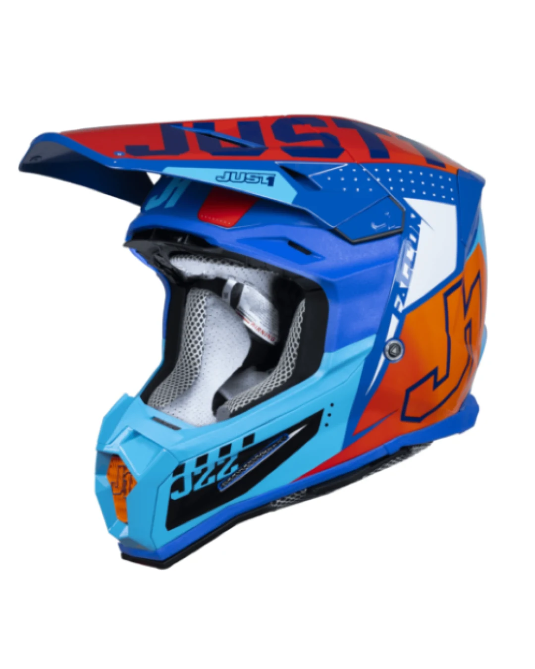 Mотокрос каска Just1 J-22 F Falcon Orange/Blue