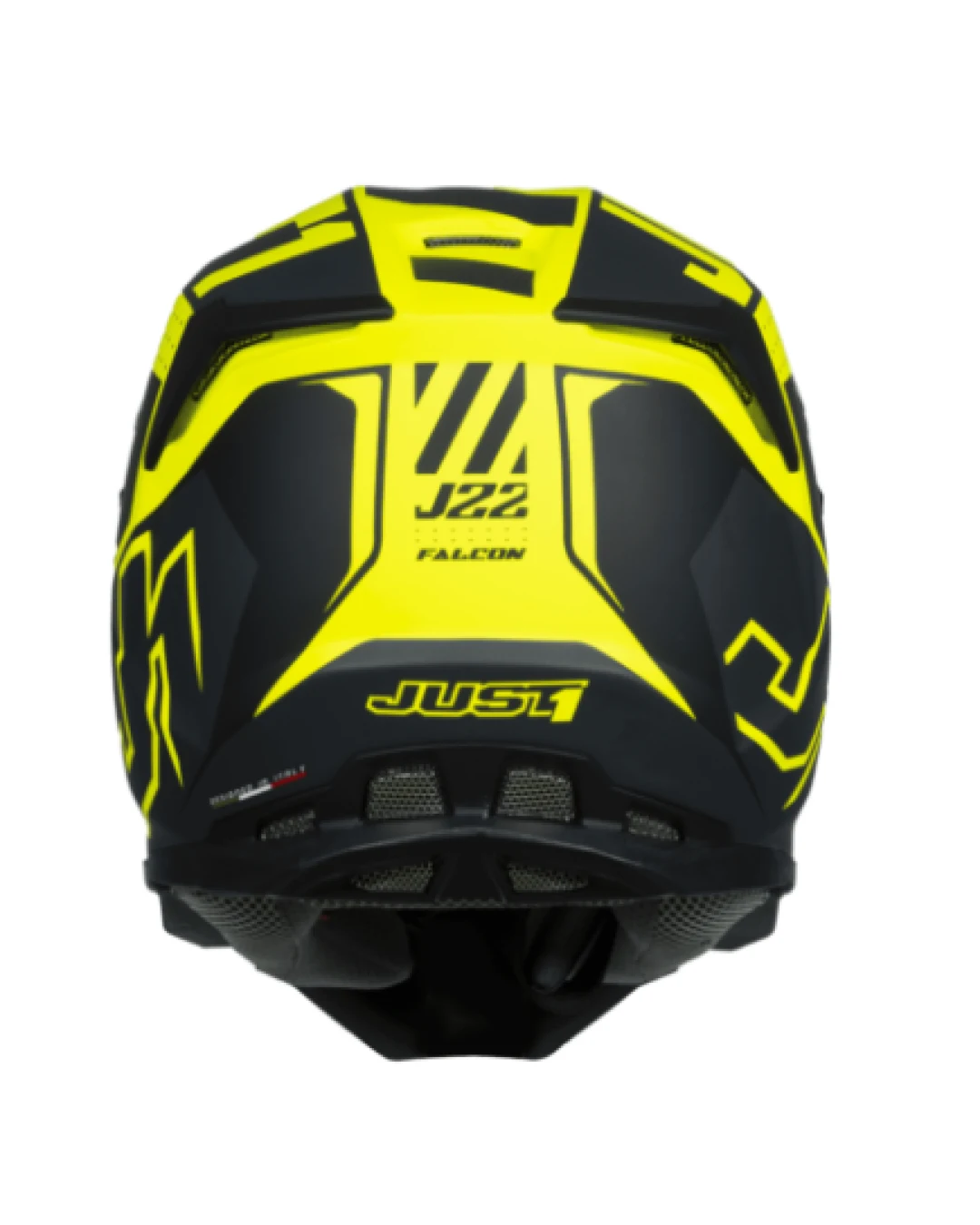 Mотокрос каска Just1 J-22 F Falcon Titanium/Black/Fluo Yellow