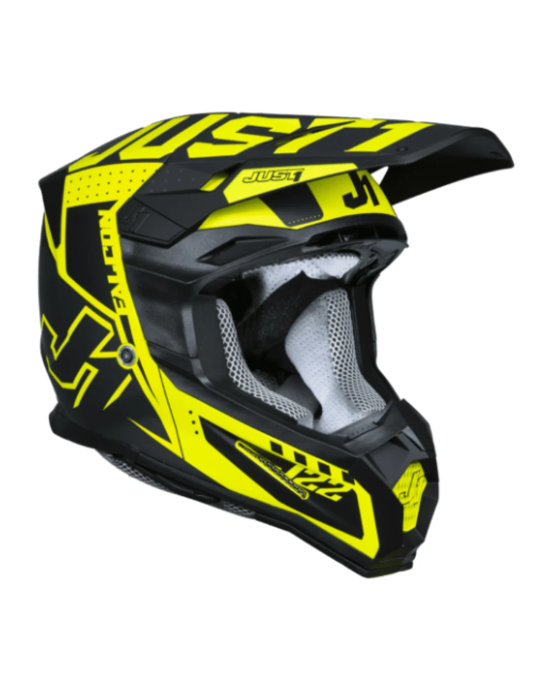 Mотокрос каска Just1 J-22 F Falcon Titanium/Black/Fluo Yellow